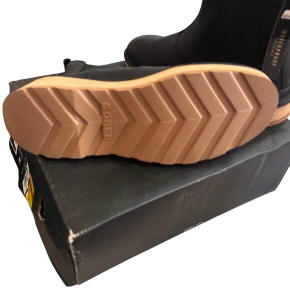 Sorel hi-line chelsea bootie waterproof boots black lug - Picture 4 of 7